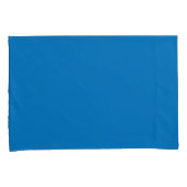 Taies d'oreiller uni bleu français (devant-Droit)