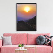 Taif Sunset Canvas Afdruk (Insitu (Woonkamer))