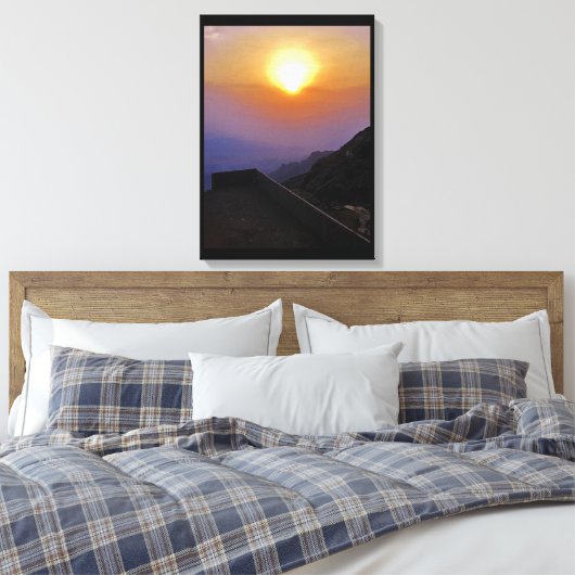 Taif Sunset Canvas Afdruk (Insitu (Slaapkamer))