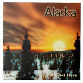 Taiga Sun - Alaska Tegeltje (Voorkant)
