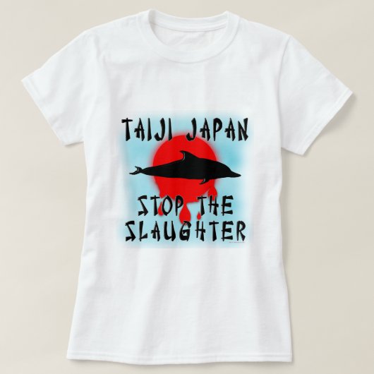 Taiji Slaughter T-shirt (Design voorkant)