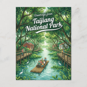 Taijiang Nationaal Park Taiwan Briefkaart