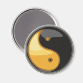 Taijitu_geel Magneet (Voorkant / Achterkant)