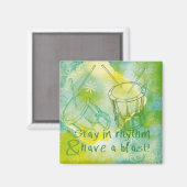 Taiko aimant avec citation amusante (Recto/Verso)