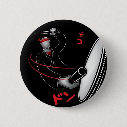 Taiko - DoKo Don Ronde Button 5,7 Cm (Voorkant)