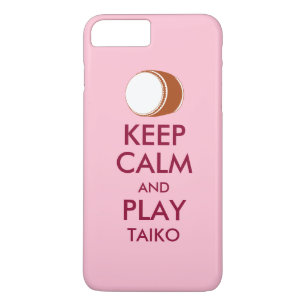 Taiko Gifts Keep Calm en Play Taiko Drum Custom iPhone 8 Plus / 7 Plus Hoesje