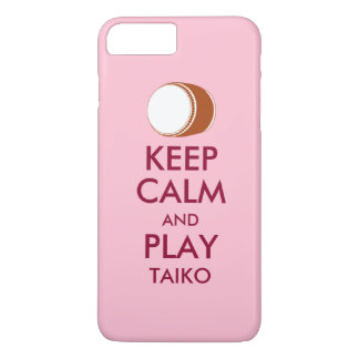 Taiko Gifts Keep Calm en Play Taiko Drum Custom iPhone 8 Plus / 7 Plus Hoesje
