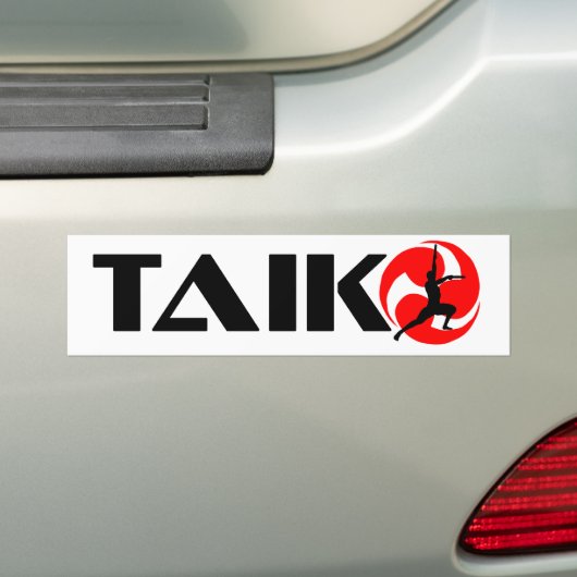 Taiko Guy (Ontwerp 3) Bumpersticker (Op auto)
