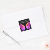 Tail Feathers Inspirerend Square Sticker (Envelop)