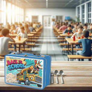 Tail-kwispelende schooldag lunchbox