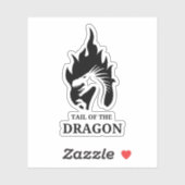 Tail of the Dragon Deals Gap motorrit Sticker (Vel)