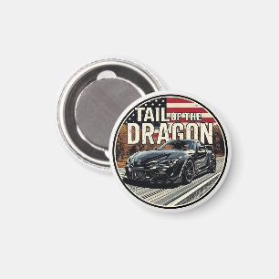 Tail of the Dragon Deals Gap sportauto weg trip Magneet