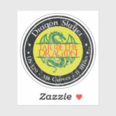 Tail of the Dragon Road US 129 Motorcycle 01 Sticker (Vel)