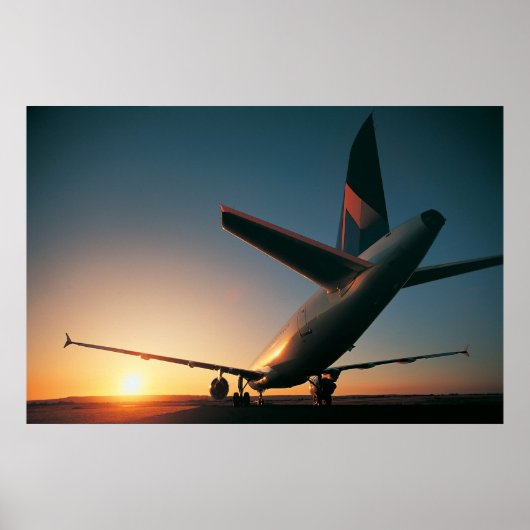 Tail van de Rising Sun - Airbus A320 Poster (Voorkant)