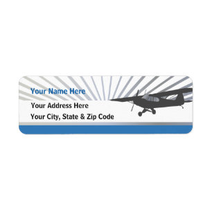 Taildragger Airplane Etiket