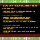 Tailgate Bourgondië en Goud Football Papier Bord