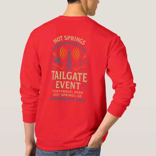 Tailgate Event T-shirt - Alleen achterzijde sticke (Achterkant)