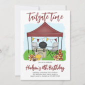 Tailgate Heure Football Anniversaire Invitation (Devant)
