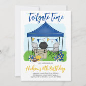 Tailgate Heure Football Anniversaire Invitation (Devant)
