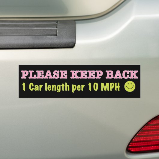 Tailgate mijn auto niet! bumpersticker (Op auto)