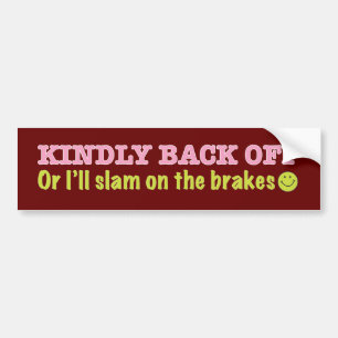 Tailgate mijn auto niet! bumpersticker