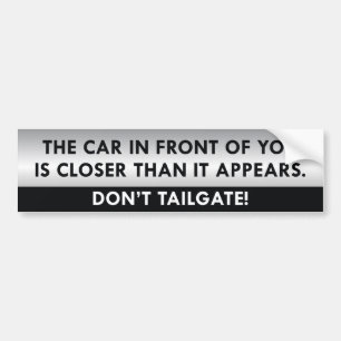 Tailgate niet. bumpersticker