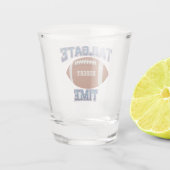 Tailgate Time Blue Custom Shot Glas (Achterkant)