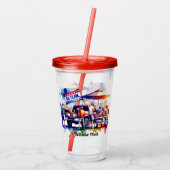 Tailgate Time Go Team Acryl Drinkbeker (Achterkant)