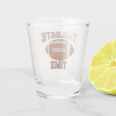 Tailgate Time Maroon Custom Shot Glas (Achterkant)