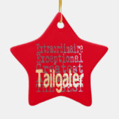 Tailgater Extraordinaire Keramisch Ornament (Achterkant)