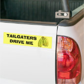 Tailgaters rijden over bananen bumpersticker (Op Truck)