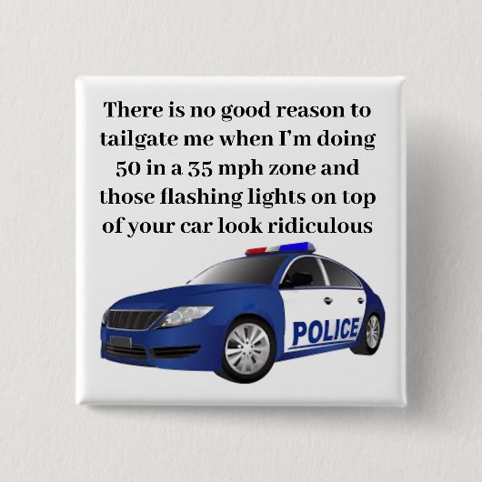 Tailgating-Button Vierkante Button 5,1 Cm (Voorkant)