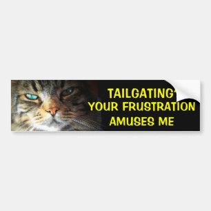 Tailgating? Je frustratie zorgt voor een dubbele w Bumpersticker