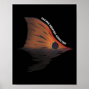 Tailing Redfish Vissen Grap Redfishing Red Drum V Poster