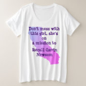 Taille 1x à 4x plus taille T-shirt (Design devant)