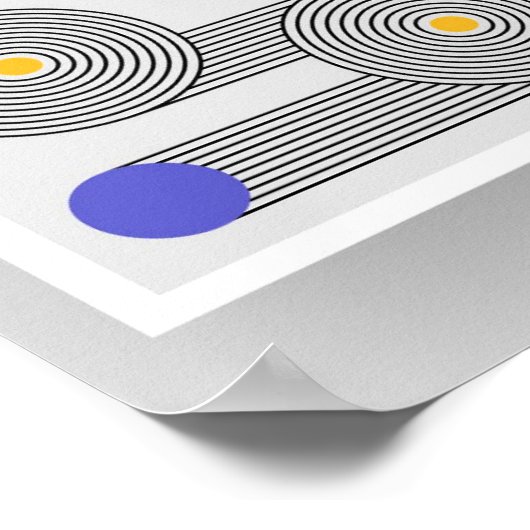 Taille A4 Bauhaus Poster d'art 10.1 (Coin)