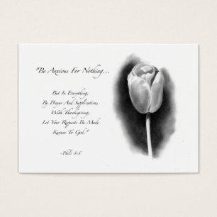 TAILLE D'ACEO : TULIPE : VERS DE BIBLE : ART DE