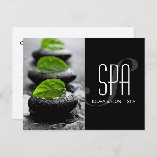 Taille de carte postale du certificat cadeau (Devant / Derrière)