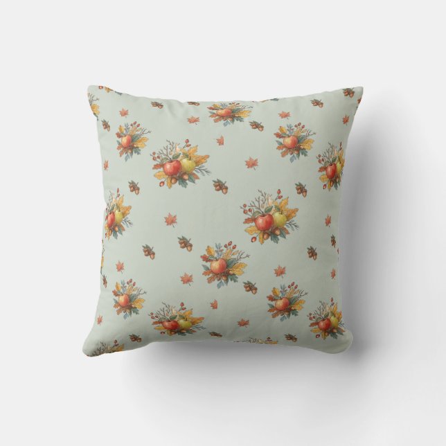 Taille de Coussin Réversible de Récolte d'Automne  (Verso)