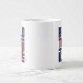 Taille de Jumbo CONSTRUIRE le MUR Mug (Devant)
