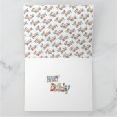 Taille de la fête Carte d'anniversaire (Intérieur)