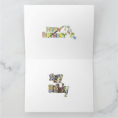 Taille de la fête Carte d'anniversaire (Intérieur)