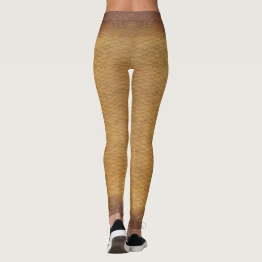 Taille de la sirène - taille mixte Leggings Sables (Dos)