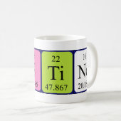 Taille de la tasse de nom de table périodique (Devant droit)