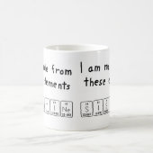 Taille de la tasse de nom de table périodique (Centre)