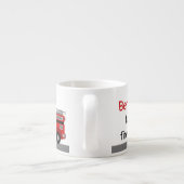 Taille de l'enfant Pompier personnalisé Mug (Dos)