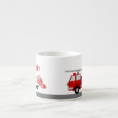 Taille de l'enfant Pompier personnalisé Mug (Devant)