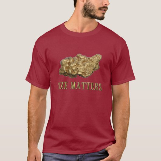 Taille de pépite d'or prospectant des T-shirts de (Devant)