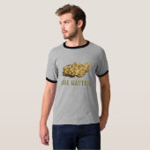 Taille de pépite d'or prospectant des T-shirts de (Devant entier)