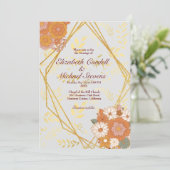 Taille du faire-part de mariage : 5"x7", papier :  (Debout devant)